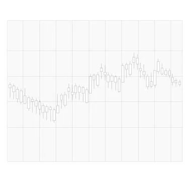 Candle stick graph on transparent background. trend of graph sign. flat style Stock Illustration