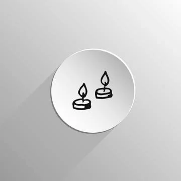 Candle style Doodle Stock-Illustration