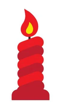 Candle symbol Stock Illustration