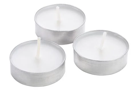 Candle. Tea Lights Candle. Mini Tealight candles for home decoration Stock Photos