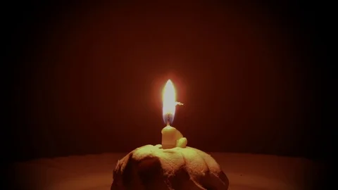 Candle Time Lapse Stock Footage 76562790
