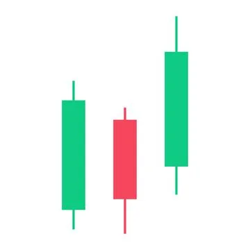 Candle trading chart for analyzing trading on the crypto currency and stock Stock Illustration