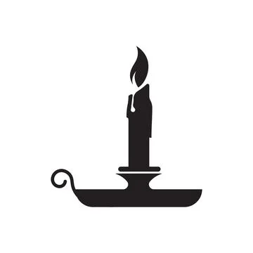 Candle Vector icon design illustration Stock Illustration