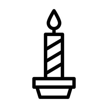 Candle Vector Icon Design Illustration Stock Illustration