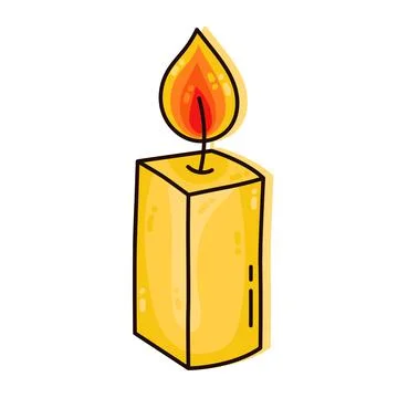 Candle vector icon Illustrazione stock