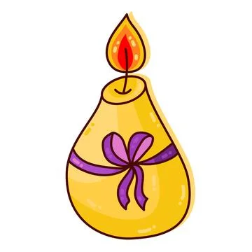 Candle vector icon Illustrazione stock