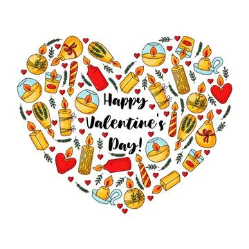 Candle vector icons set Stock Illustration