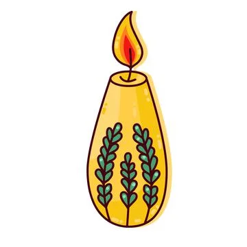 Candle vector Illustrazione stock