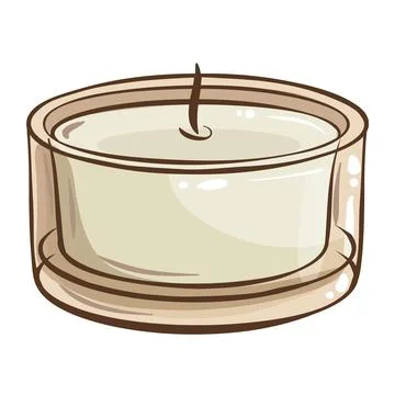 Candle Vector isolated Colored Illustration 스톡 일러스트