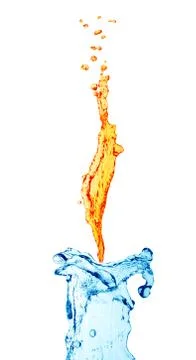 Candle from water Stock Photos
