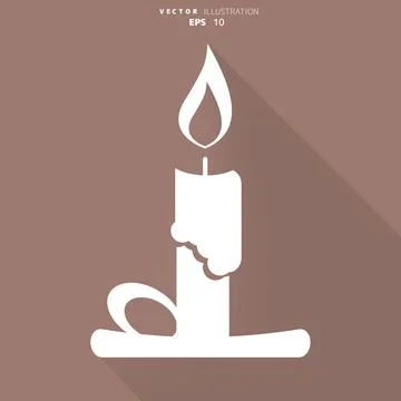 Candle web icon Stock-Illustration