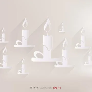 Candle web icon Stock-Illustration
