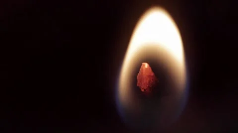Candle wick macro Stock Footage 8329421
