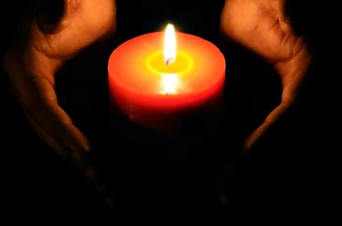 Candle in the wind Stock Photos