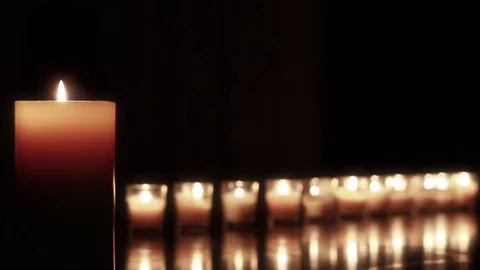 Candlelight 5 Stock Footage 82593870