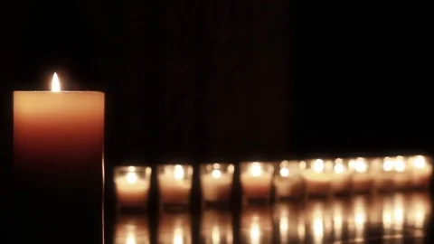 Candlelight 5 hd 1080 Stock Footage 91554853