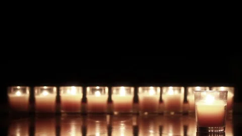 Candlelight 7 Stock Footage 82593986