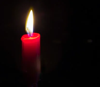 Candlelight on black Stock Photos