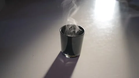 Candlelight burning detail on the table Stock Footage 168607199