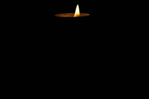 Candlelight in the dark Foto stock