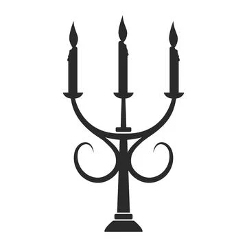 Candlelight dinner icon Illustration