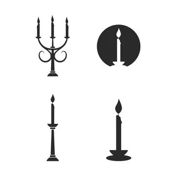 Candlelight dinner icon Stockillustratie
