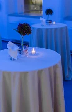 Candlelight dinner Foto stock