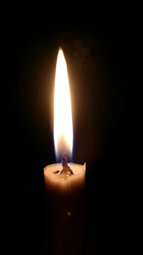 Candlelight flame moving romantically Stock Footage 280301645