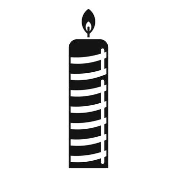 Candlelight icon, simple style 스톡 일러스트