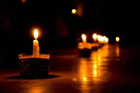 Candlelight Foto stock