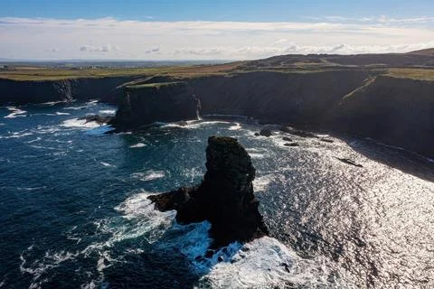 The Candlelight Sea Stack Stock Photos
