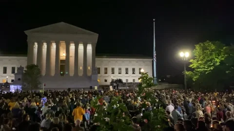 Candlelight Vigil Honoring Ruth Bader Ginsberg Stock Footage 144635495
