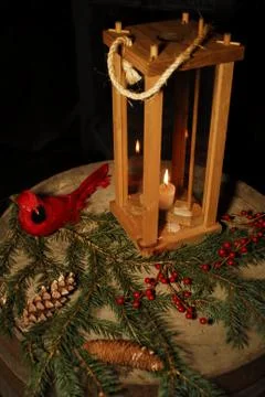 Candlelit Lantern Stock Photos