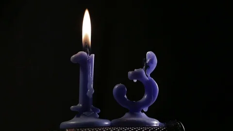 Candles 13 Stock Footage 86085212