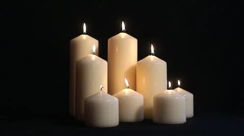 Candles 3 Stock Footage 11460927
