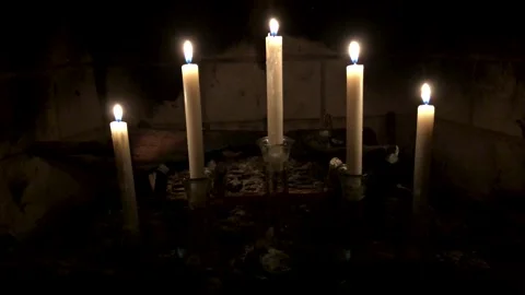 Candles 4K 1min Lite Stock Footage 147904439