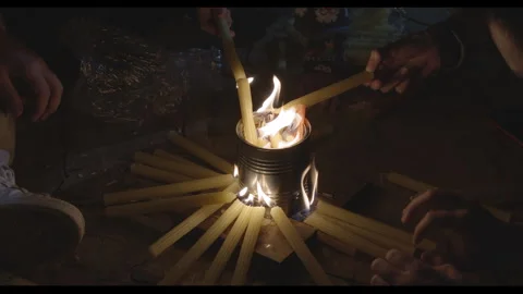 Candles 5 Video stock 262800249