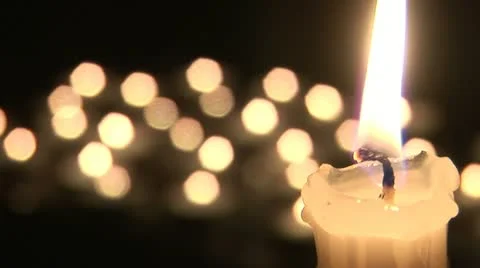 Candles and black background Видео 21505960