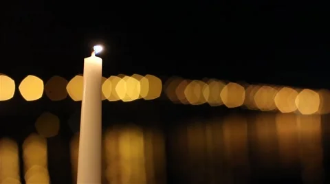 Candles and bridge Stock Footage 47251415