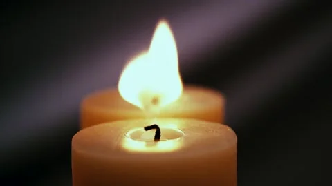 Candles are Blown Out Dramatically Stock Footage 300890461