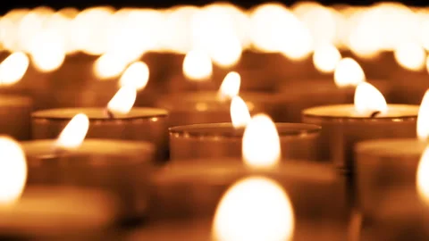 Candles Are Slowly Extinguished HD Pro Stock Footage 107121997