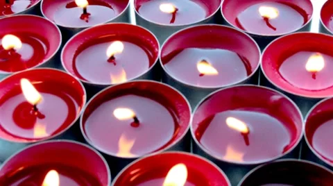 Candles background Video stock 8764644