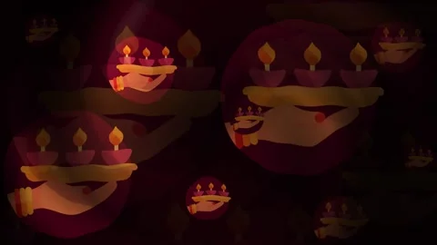 Candles Backgrounds Loop Stock Footage 309502208