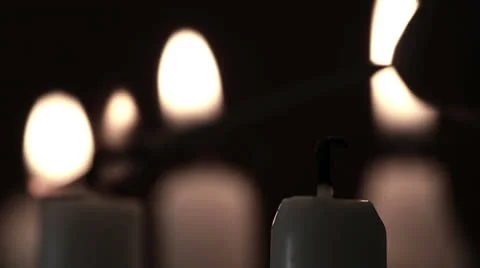 Candles being lit Stock-Footage 22516733