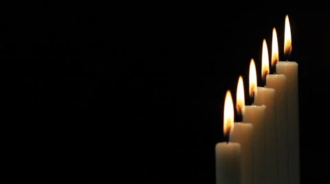 Candles On A Black Background 2 Video stock 41636237