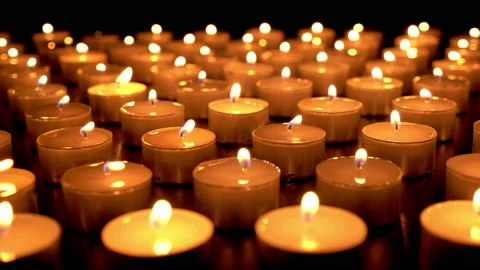 Candles in black background Stock-Footage 160399907