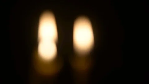 Candles on black background romantic feeling concept. Stock Footage 77837896