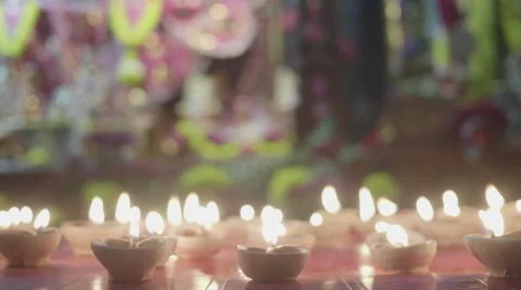 Candles burning at ceremony Video stock 60651240