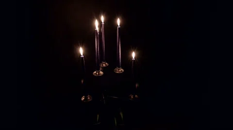 Candles burning down time lapse Stock Footage 54899614