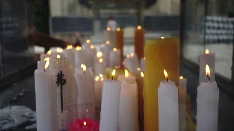 Candles burning Video stock 80012955